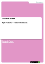 Agricultural Soil Environment