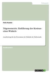 Trigonometrie - Einführung des Kosinus eines Winkels - Cover