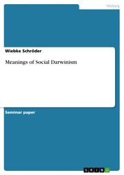 Meanings of Social Darwinism - Cover