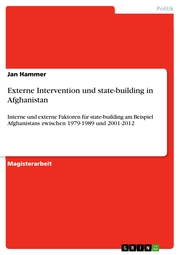 Externe Intervention und state-building in Afghanistan - Cover