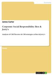 Corporate Social Responsibility: Ben & Jerry's - Cover