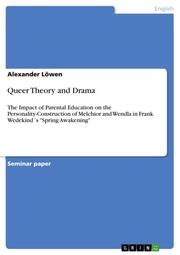Queer Theory and Drama