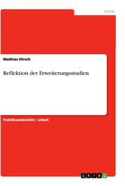 Reflektion der Erweiterungsstudien - Cover