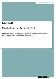 Psychologie der Persönlichkeit - Cover