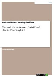 Vor- und Nachteile von 'GmbH' und 'Limited' im Vergleich
