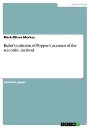 Kuhn's criticism of Popper's account of the scientific method