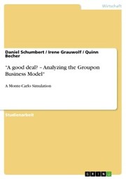 'A good deal? - Analyzing the Groupon Business Model' - Cover