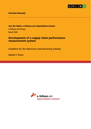 Development of a supply chain performance measurement system - Cover