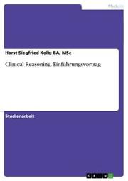 Clinical Reasoning.Einführungsvortrag - Cover