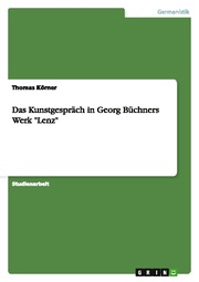 Das Kunstgespräch in Georg Büchners Werk 'Lenz'