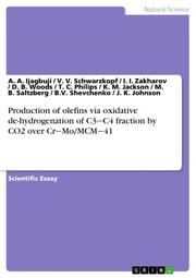 Production of olefins via oxidative de-hydrogenation of C3C4 fraction by CO2 over CrMo/MCM41