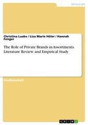 The Role of Private Brands in Assortments. Literature Review and Empirical Study - Cover
