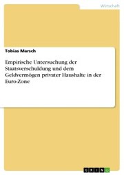 Empirische Untersuchung der Staatsverschuldung und dem Geldvermögen privater Haushalte in der Euro-Zone - Cover