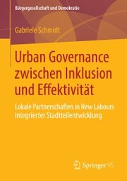 Urban Governance zwischen Inklusion und Effektivität - Cover