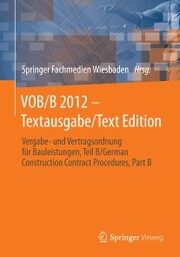 VOB/B 2012 - Textausgabe/Text Edition
