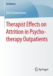 Therapist Effects on Attrition in Psychotherapy Outpatients - Cover