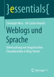 Weblogs und Sprache - Cover