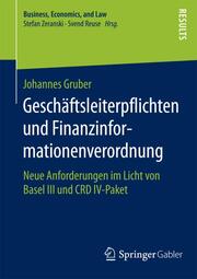 Geschäftsleiterpflichten und Finanzinformationenverordnung - Cover