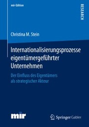 Internationalisierungsprozesse eigentümergeführter Unternehmen - Cover