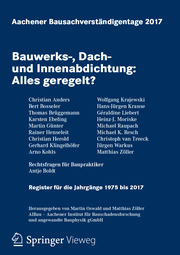 Aachener Bausachverständigentage 2017