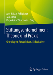 Stiftungsunternehmen: Theorie und Praxis - Cover