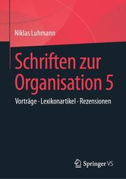 Schriften zur Organisation 5 - Cover