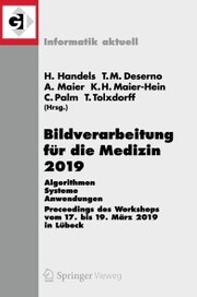Bildverarbeitung für die Medizin 2019 - Cover