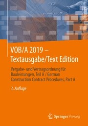 VOB/A 2019 - Textausgabe/Text Edition