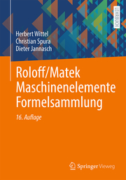 Roloff/Matek Maschinenelemente Formelsammlung - Cover
