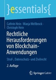 Rechtliche Herausforderungen von Blockchain-Anwendungen - Cover