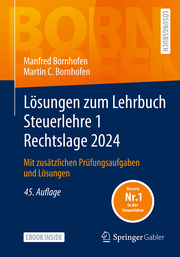 Lösungen zum Lehrbuch Steuerlehre 1 Rechtslage 2024 - Cover