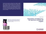 Acquisition of Subjacency by Japanese Learners of English - Cover