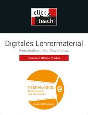 mathe.delta BW click & teach 9 Box - Cover