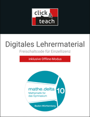 mathe.delta BW click & teach 10 Box - Cover