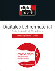 mathe.delta – Berlin/Brandenburg / mathe.delta BE/BB click & teach 7 Box