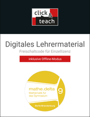 mathe.delta – Berlin/Brandenburg / mathe.delta BE/BB click & teach 9 Box