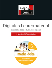 mathe.delta – Nordrhein-Westfalen / mathe.delta NRW click & teach 5 Box