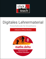 mathe.delta – Nordrhein-Westfalen / mathe.delta NRW click & teach 8 Box - Cover