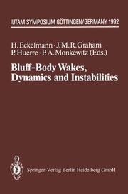 Bluff-Body Wakes, Dynamics and Instabilities - Cover
