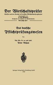 Das deutsche Pflichtprüfungswesen - Cover