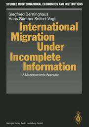 International Migration Under Incomplete Information - Cover