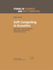 Soft Computing in Acoustics - Cover
