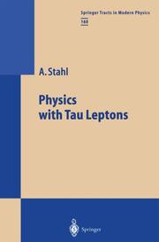 Physics with Tau Leptons - Cover