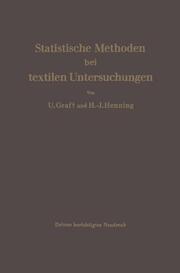 Statistische Methoden bei textilen Untersuchungen - Cover