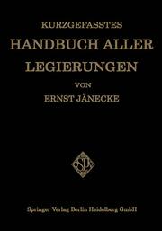 Kurzgefasstes Handbuch aller Legierungen - Cover