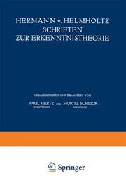 Hermann v.Helmholtz Schriften zur Erkenntnistheorie