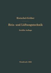 H.Rietschels Lehrbuch der Heiz- und Lüftungstechnik