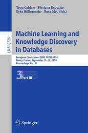 Machine Learning and Knowledge Discovery in Databases - Cover