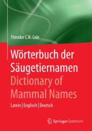 Wörterbuch der Säugetiernamen - Dictionary of Mammal Names - Abbildung 1