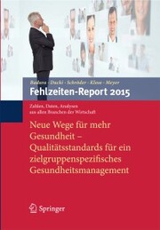 Fehlzeiten-Report 2015 - Cover